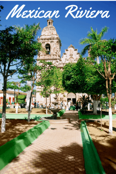 mazatlan cathedral text says mexican riviera