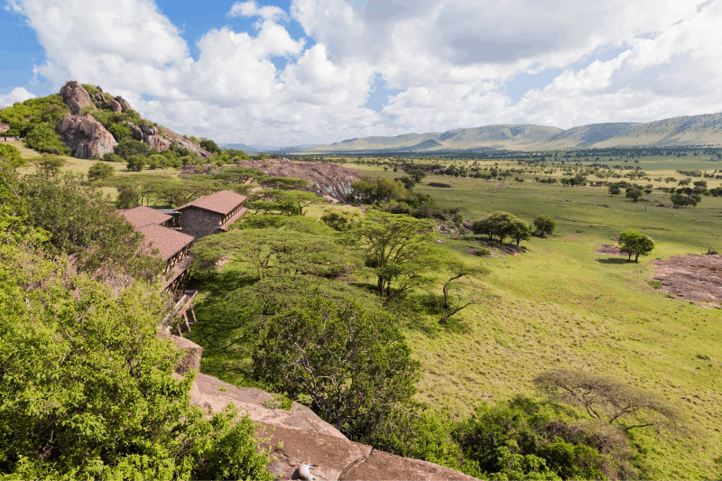 luxury hotel on the Serengeti plains