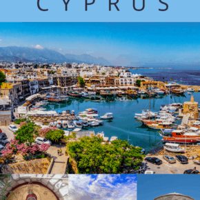 harbor in cyprus text says 7 day amazing driving tour in cyprus