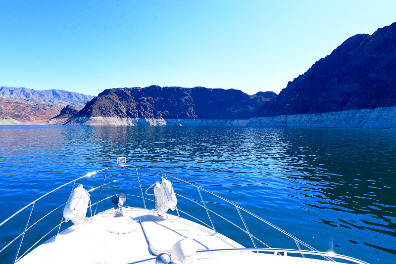 Lake mead as seen from a boat