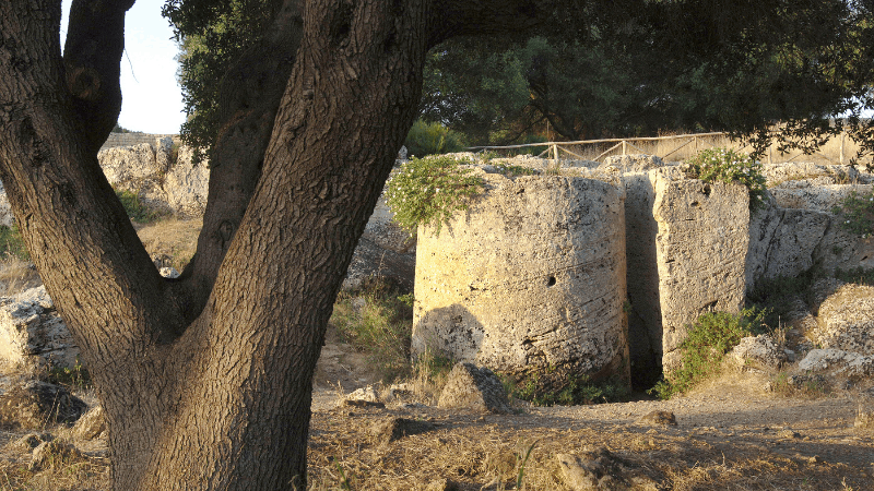 Column Stones near Cave di Cusa