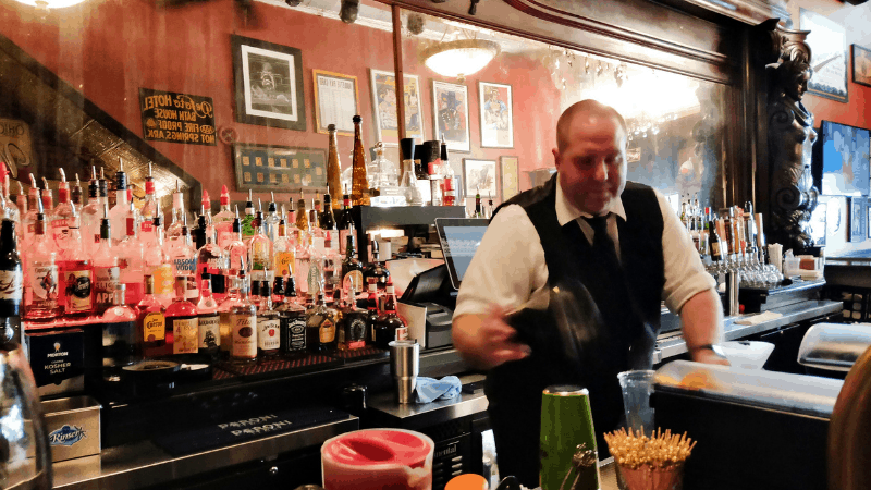 Bartender at the legendary Ohio Club in Hot Springs Arkansas