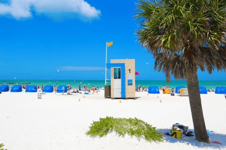 white sand beach Clearwater Beach florida