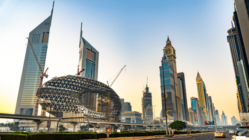 Buildings that could be Dubai instagram spots - source: https://unsplash.com/photos/q8D7WZc40eA