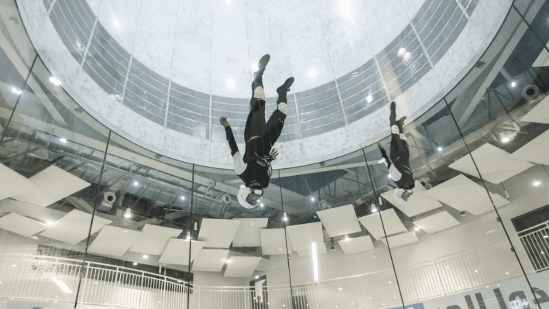 Indoor skydiving