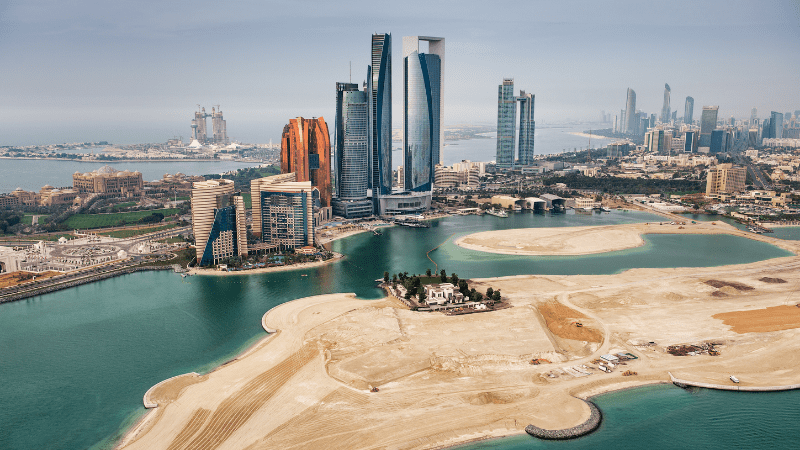 Complex of buildings in Abu Dhabi