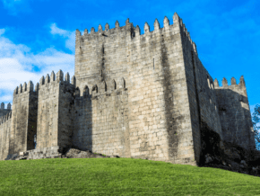 Exterior of Castle in Guimaraes Portugal