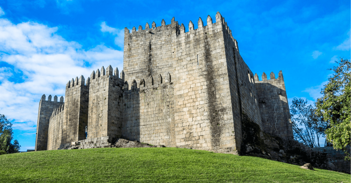 Exterior of Castle in Guimaraes Portugal