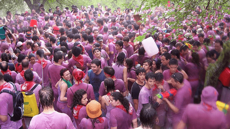 Haro Wine Fight participants