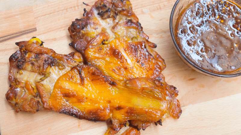 thai food kai yang grilled chicken wings