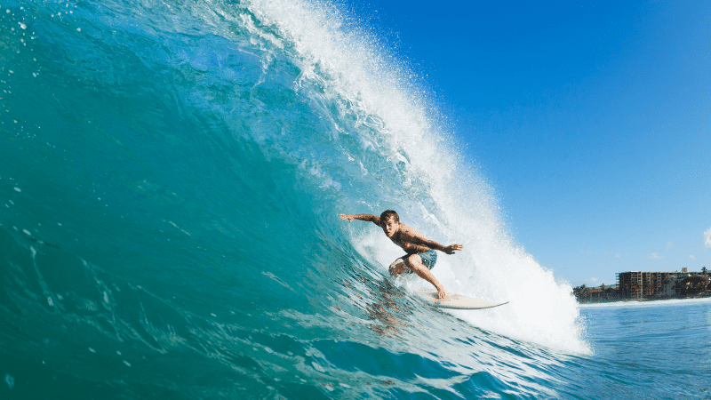surfer in Hawaii