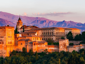 Alhambra at sunset