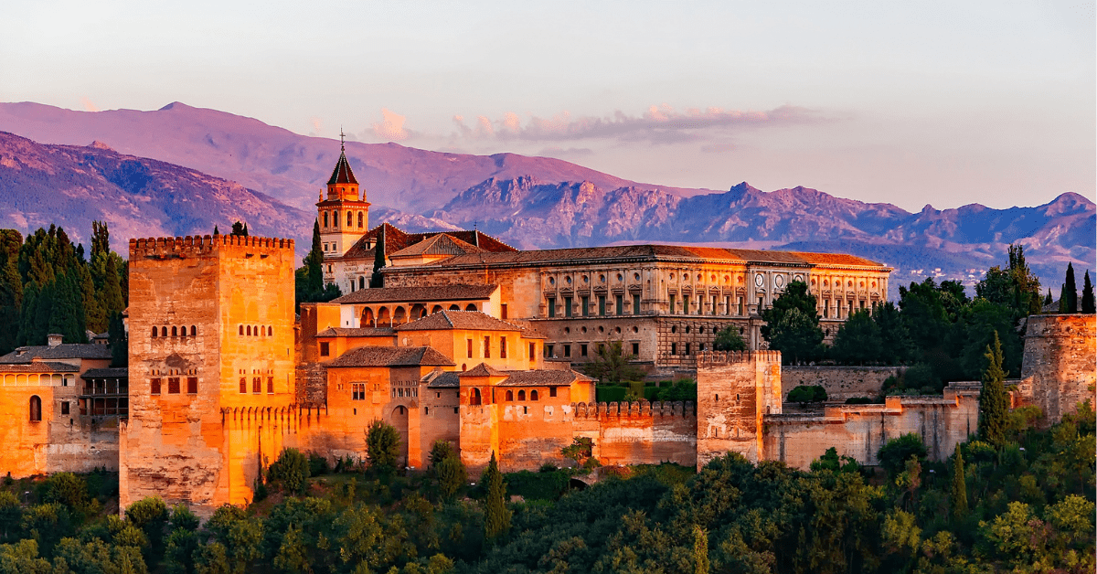 Alhambra at sunset