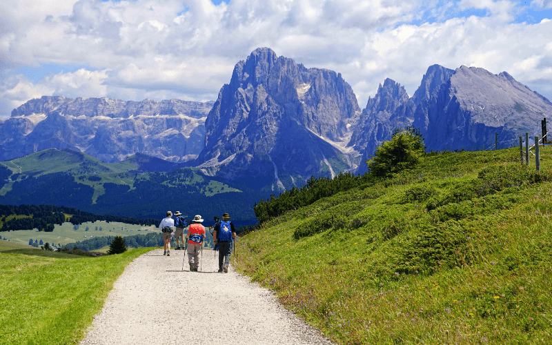 Sassolungo-Sasso Ppiattoin the Dolomites southern Alps