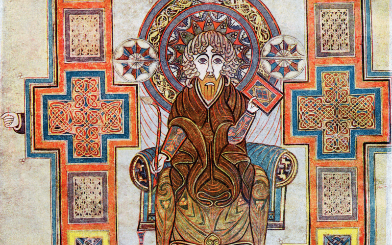 Detail of a page from Book of Kells