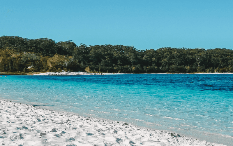 Beach on Fraser Island, an Australian world heritage site
