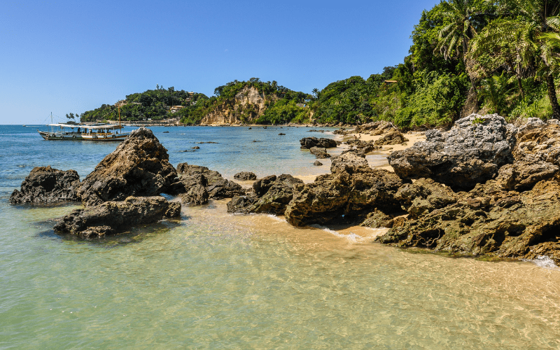 Tropical beach in Brazil