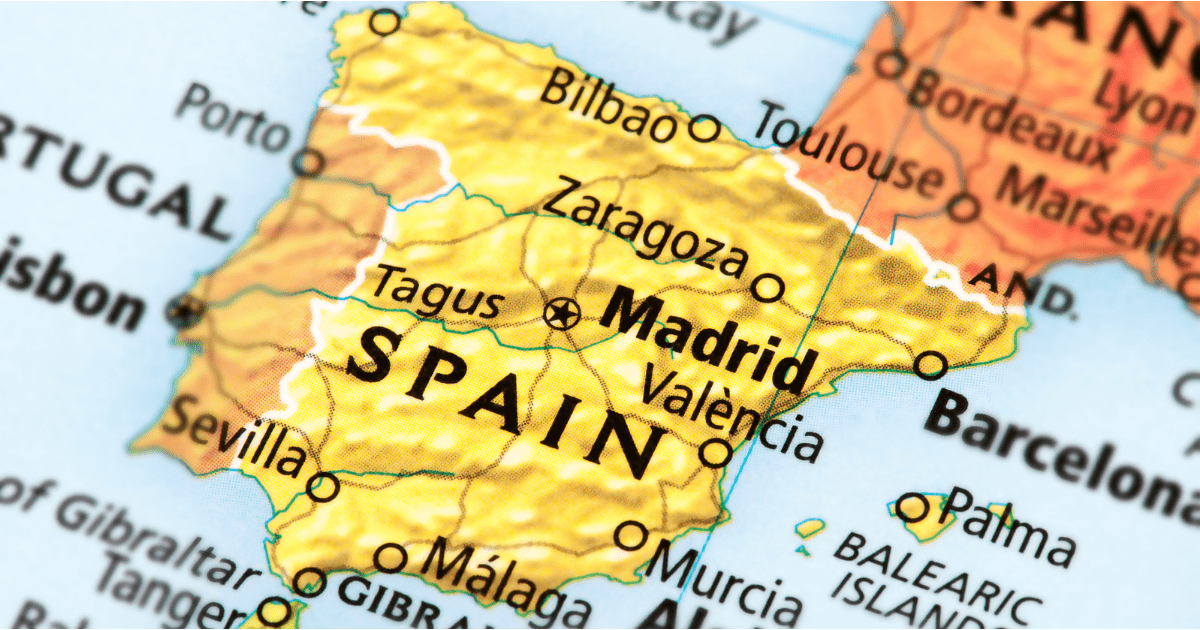 map of spain