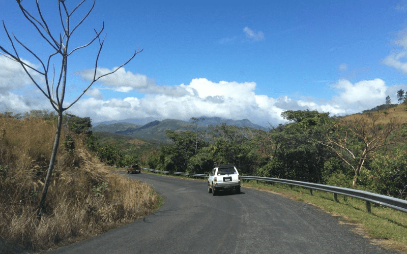 cars on the Pan American Highway