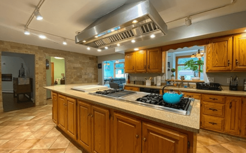 Luxury kitchen in the Poconos vacation rental