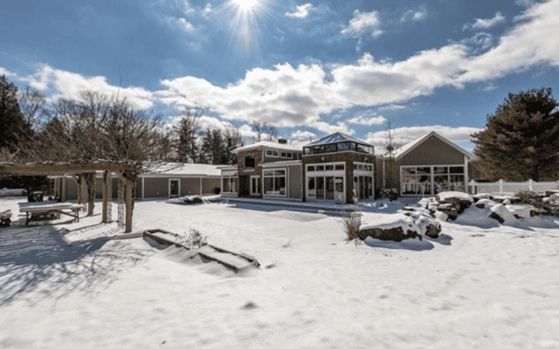 Exterior of the Poconos vacation home