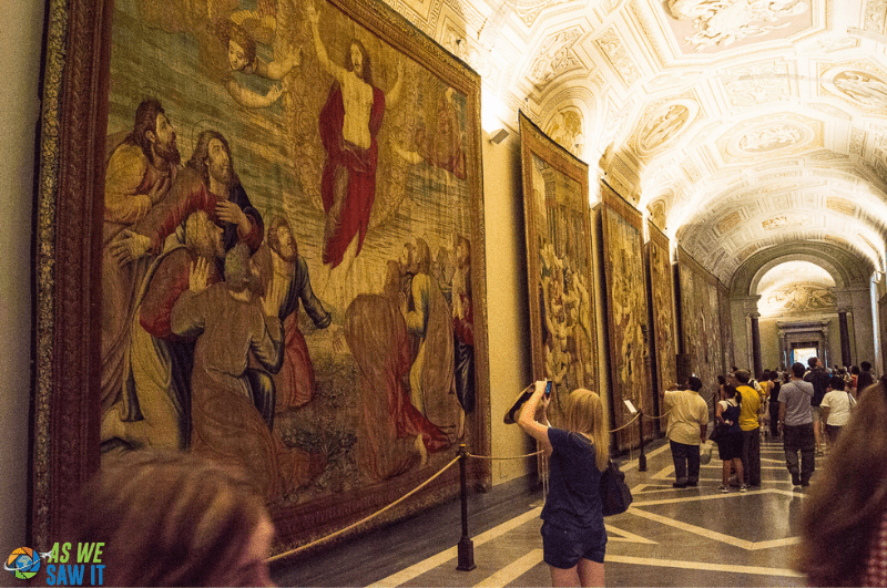 hallway in the Vatican Museums
