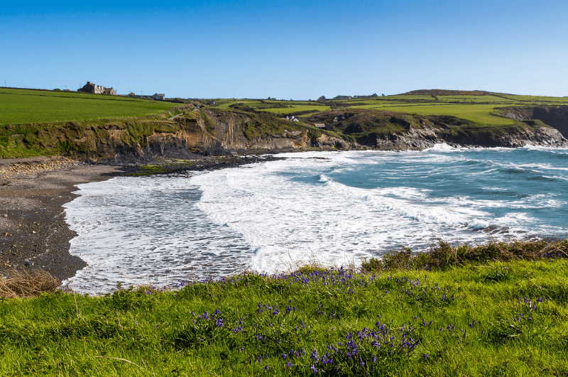 Beach in Abereiddy (Abereiddi) Wales, one of the best things to do in Pembrokeshire