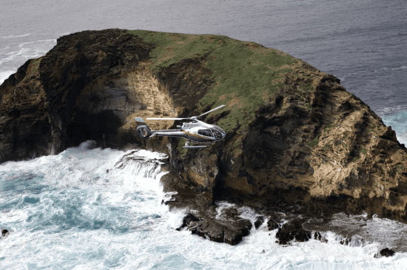 View of Hawaii from a helicopter