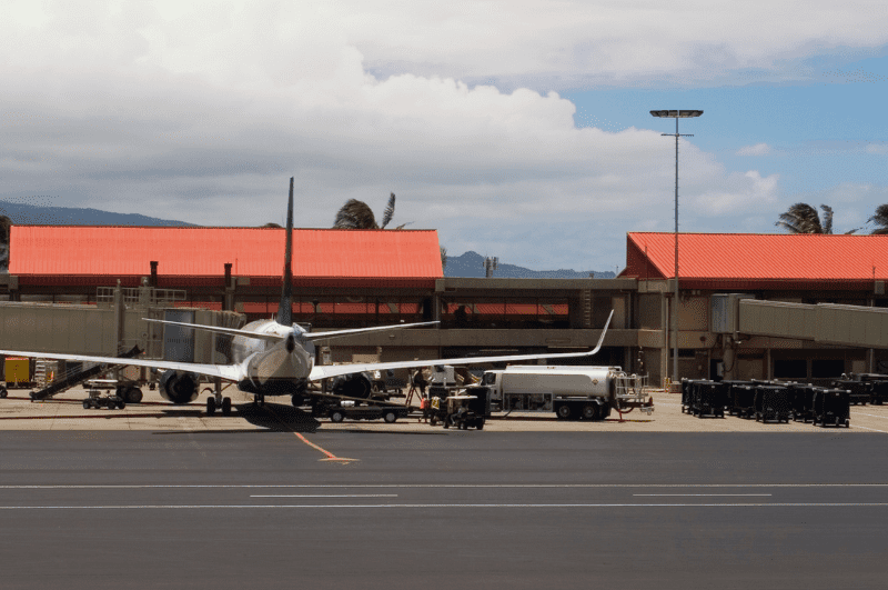 Plane at Maui Airport