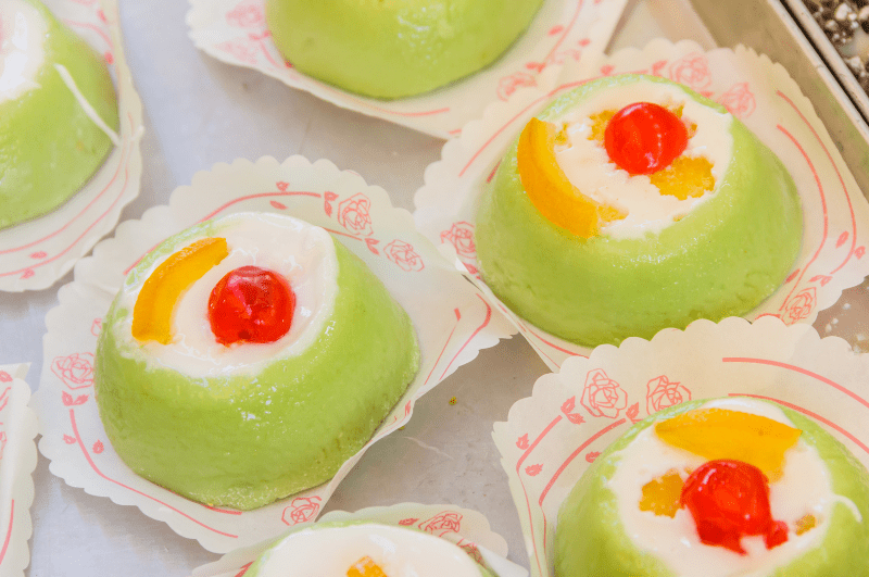 A tray of sicilian desserts called cassata