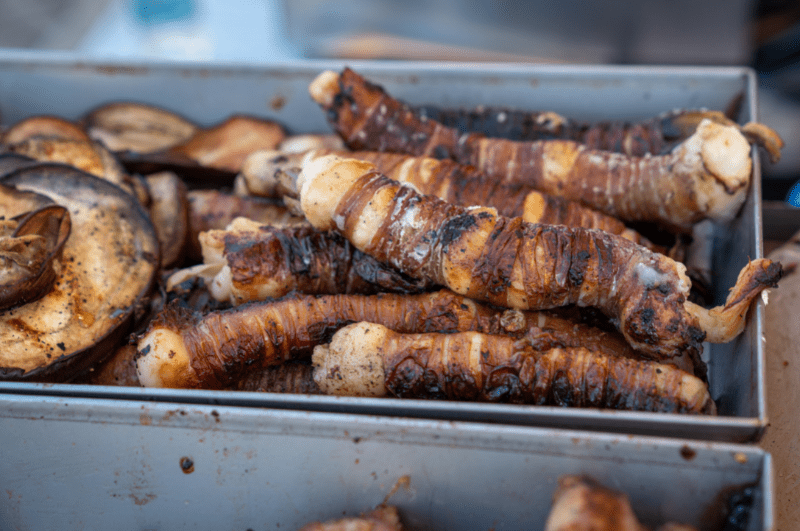 a tray of stigghiola