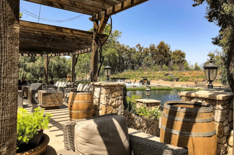 tables on a patio in temecula california