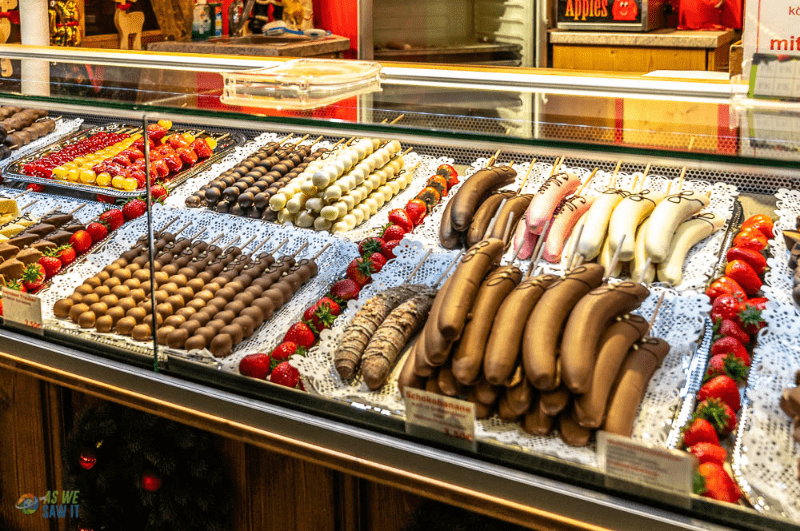 Sweets for sale at one of the best Christmas markets in Europe