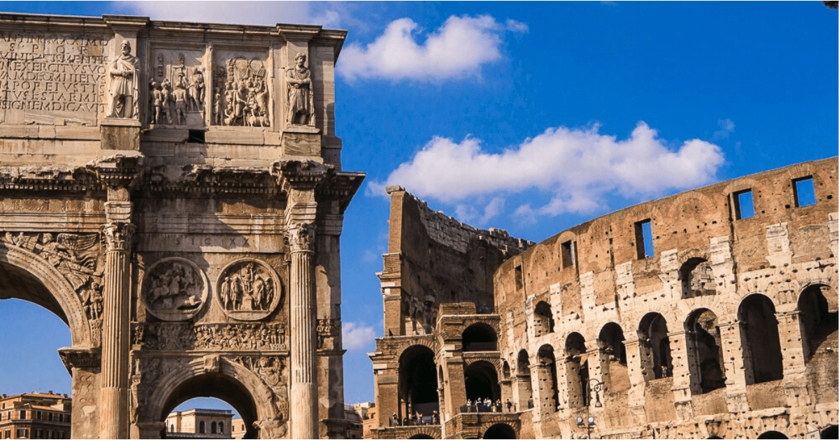 visiting the colosseum Italy