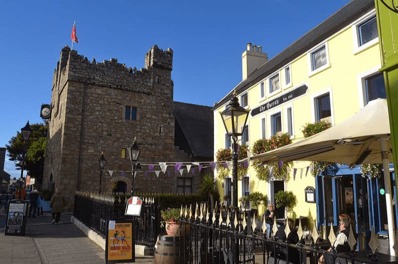 Dalkey Castle and Heritage Centre along the main street of Dalkey Ireland