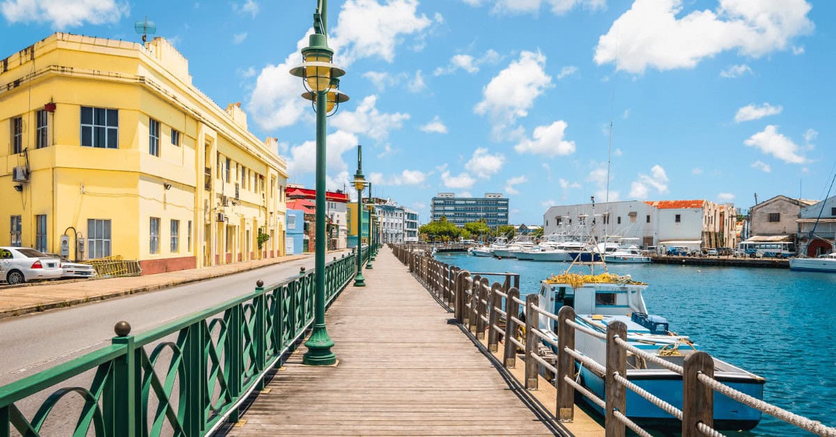 house and walkway along the water in Barbados