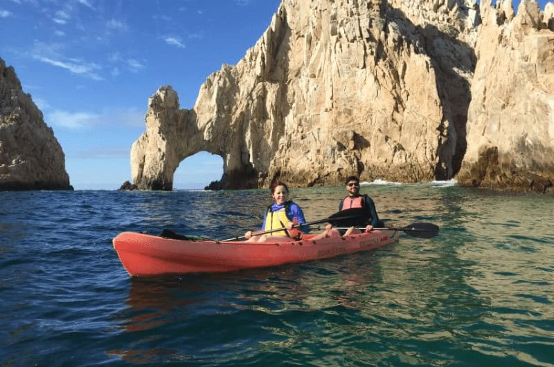 Kayaking in Cabo San Lucas, El Arco in the background