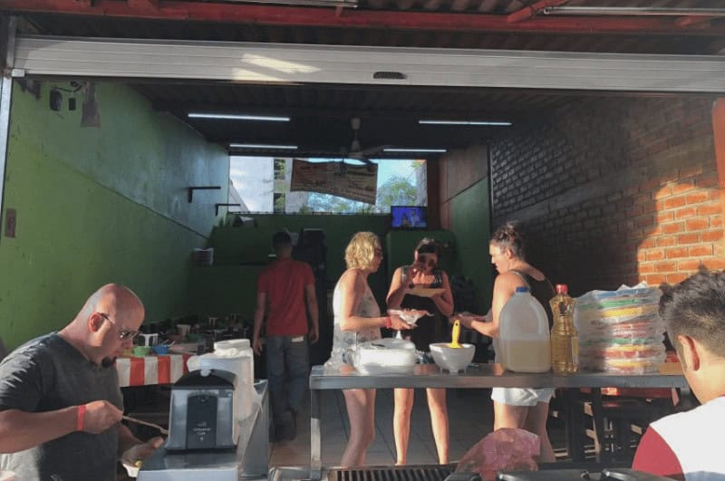 People on a food tour