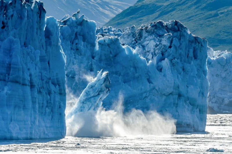 Calving glaciers in Alaska