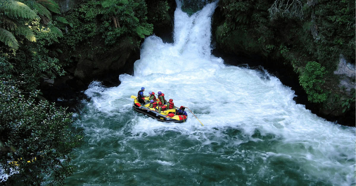 White water rafting in Rotorua extreme activities in New Zealand