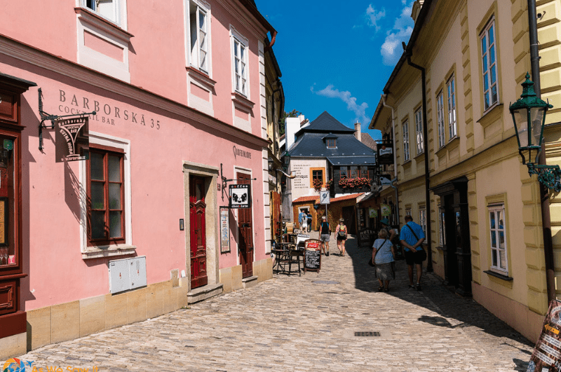 Street in old town Kutna Hora Czechia