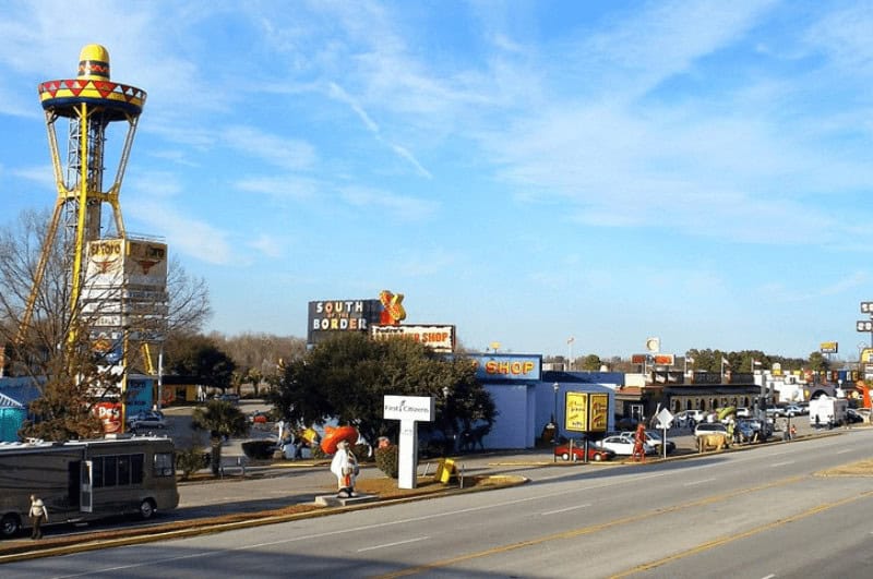 South of the Border along I-95, one of the roadside attractions in South Carolina