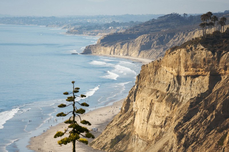Torrey Pines Beach and coast, San Diego California