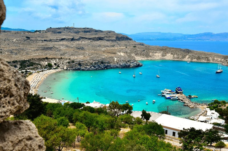A bay in Rhodes