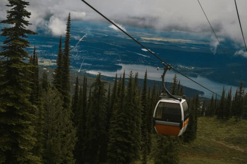 A gondola at Whitefish Mountain Resort