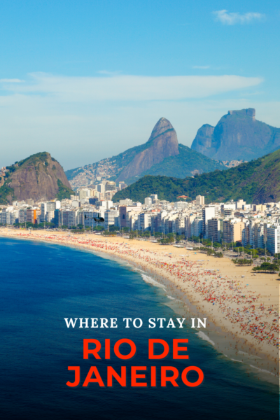 Rio de Janeiro skyline with Sugarloaf Mountain and Botafogo Bay, featured in a guide on where to stay in Rio.