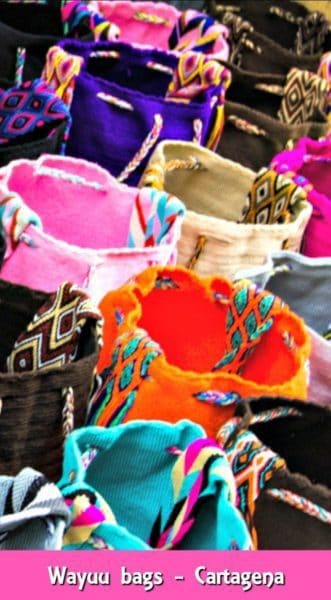 Wayuu bags are a typical Cartagena souvenir