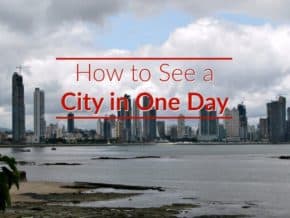 Meme How to See a City in One Dat with skyline of Panama City in background