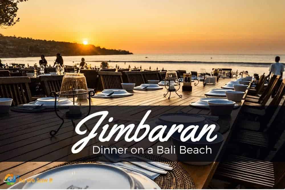 Dinner on Jimbaran beach is a must-do in Bali