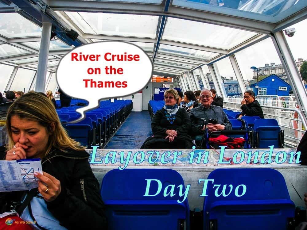 River cruise on the Thames